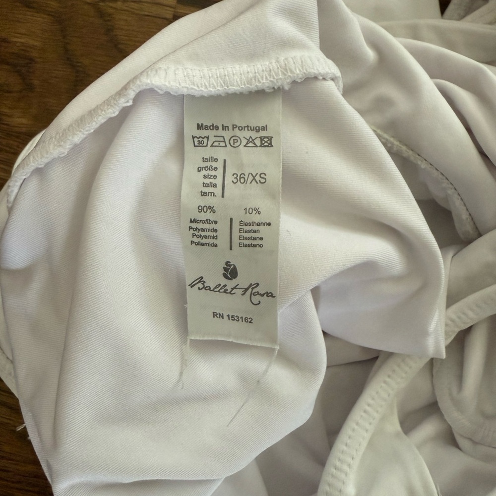 Ballet Rosa White Leotard - Picture 3 of 3